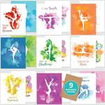 9 Reversible Gymnastics Posters for Girls Bedroom - 8x10in Gymnastics Poster, Dance Posters for Studio, Gymnastics Wall Decor, Gymnastics Bedroom Decor, Cheerleading Wall Decor, Gymnast Poster