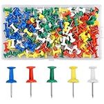 Doryum 180PCS Colourful Drawing Push Pins, Push Pins with Plastic Heads and Steel Points, Map Tacks Drawing Pins, Map Thumb Tacks, Map Pins for Map Drawing Cork Notice Board Decorative Office