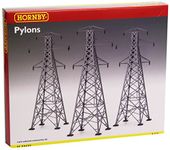 Hornby R530 Pylons for Model Railway OO Gauge, Model Train Accessories for Adding Scenery, Dioramas, Woodland, Buildings and More, Model Making Kits - 1:76 Scale Model Accessory