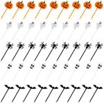 100 PCS Halloween Picks Plastic Hal