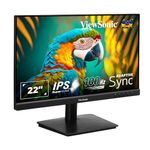 ViewSonic 55.88 Cm (22") Full HD IPS 100Hz Adaptive Sync Office and Home Use Monitor with Eye-Care, Flicker Free, Tilt, Wall Mount,HDMI,VGA, 3.5 Audio Out, sRGB 104% - VA2209-H