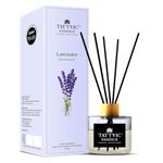 Tattvic Essence Lavender 120ml Glass Reed Diffuser Set | Free 6 Fibre Reeds | Natural Room Freshener for Home, Bedroom | Toxin Free, Aromatherapy, Stress Relief, Long Lasting | Best Gifting Options