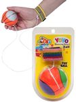 MINtile Since 2000 | Throw Back Bounce Ball with Wrist Band | Yoyo for Kids & Adults with Adjustable Velcro Wrist Band | Best Return Gift for Kids Boy & Girls Birthday Party (Pack of 1)