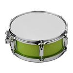 Snare Drum,Lechnical 12inch Snare Drum Head with Drumsticks Shoulder Strap Drum Key for Student Band(Green)