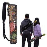 EOU Archery Quivers Arrow Quiver Back Hip Quiver Youth Adults Arrows Bag, CAMO