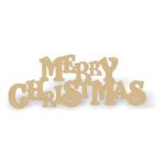 Cliths 2 Pcs Christmas Home Decoration Items Merry Christmas Wooden Door Wall Hanging 20 X 7.4 CM Christmas Décor Items, X Mas Decorations for Home, Christmas Gifts for Friends