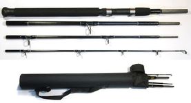 Bison 4 Section 7'10" Travel 20/30lb Boat Rod In Tube