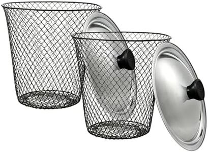 Metal Mesh In Ground Composter - 9.45x9.06in, Worm Composters, Worm Compost Container | Odor Control Secure Lid Selling Point, Organic Waste Recycling Bin Nutrient Supply Bucket Garden Yard Urban Farm