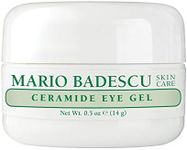 Mario Badescu Ceramide Eye Gel for All Skin Types | Oil Free Eye Gel that Tightens and Smoothes | Formulated with Ceramides & Glycerin, 0.5 Ounce