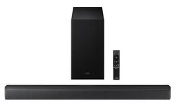Samsung 370 W 3.1 ch Soundbar with Dolby Audio | DTS Virtual:X | Q-Symphony | Center Speaker | 3D Surround Sound | HDMI ARC | Optical in | Bluetooth | USB | Wireless Subwoofer (HW-B650F/XL, Black)