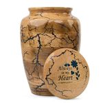 STONLIF Wooden Urns for Human Ashes - Adult Male, Female | Cremation Memorial, Decorative Urn for Ashes | Funeral Urns - Large Up to 250 lbs