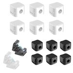 GMHLLES Magnetic Cable Clips,12 Pcs Cord Organizer Holder Adjustable Cable Tidy Clips Magnetic Hide Phone Charger Cable Clips Management for Kitchen Appliances Office Supplies Nightstand