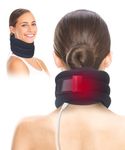 Comfheat USB Heated Neck Brace for Neck Pain and Support, Foam Cervical Collar with Heating pad for Soreness, Stiffness, Tension, Pressure Relief in Spine, Adjustable for Men Women