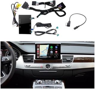 Wireless CarPlay + Android Auto + Mirroring Retrofit Decoder Box Kit, USB Stick Playback, Compatible with Audi A8 S8 RS8 from 2012-2018