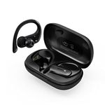 Audiovance SP301 Earbuds, Wireless Headphones Bluetooth Ear Buds for Workout Running Sports, Secure & Comfort Fit, Premium Sound, Clear Calls, Waterproof, 24H Battery Earphones for iPhone Android.