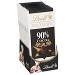 Lindt Excellence Supreme Dark Chocolate 90% Cocoa, 3.5-Ounce Packages (Pack of 12)