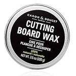 Caron & Doucet - Cutting Board & Butcher Block Wood Conditioning & Finishing Wax | 100% Coconut Oil & Vegan Ricebran Wax, Best for Wood & Bamboo Conditioning & Sealing | Does NOT Contain Mineral Oil!