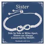 GBTBYS Sister Bracelet Infinity Love Bracelets for Friends Long Distance Matching Friendship Bracelets Gifts for Best Friend Friendship Men Women Girls