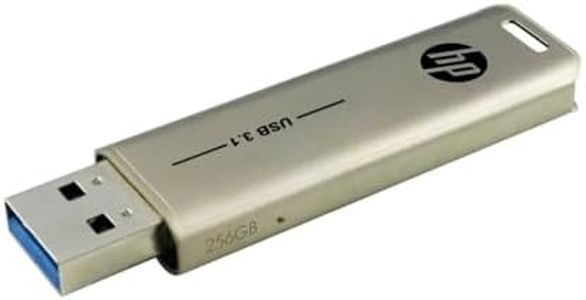 HP x796w USB 3.1 Flash Drive 256GB, design push and pull, finitura metallica