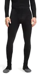 FALKE Men's Wool Tech. Long Tights Base Layer Bottom, Thermal Breathable Quick Dry, Black (Black 3000), XL, 1 Pair