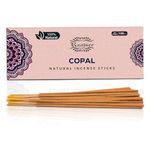 100% Natural Copal Incense Sticks 100 gm Pack, Charcoal Free –– Organic Non Toxic Insence Sticks, Made with Flowers - Meditation Gifts for Spiritual Cleansing