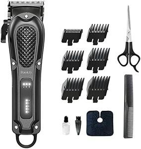 Haokry Hair Clippers for Men Professional - Cordless&Corded Barber Clippers for Hair Cutting & Grooming Rechargeable Beard Trimmer