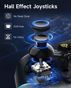 EasySMX X15 Wireless PC Game Controller – Hall Joysticks, Bluetooth, Windows/Android/Switch Compatible
