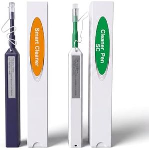 WSOLDMA 2PCS Fiber Cleaner Pen,Fiber Optic Cleaner Pen for 1.25mm LC 2.5mm SC/ST/FC One Click Fiber Cleaning Pen