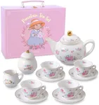 Porcelain Tea Set for Girls - White