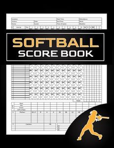 Softball Score book: 120 Page Softball scorebook with Lineup Cards and Pitch Count 8.5" x 11"