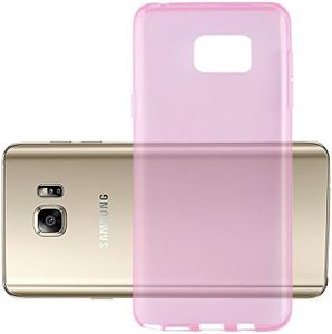 Cadorabo Case Works with Samsung Galaxy Note 5 in Transparent Pink - Shockproof and Scratch Resistant TPU Silicone Cover - Ultra Slim Protective Gel Shell Bumper Back Skin