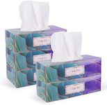 Plush Facial Tissues 130 Per Box Size 7" X 6.9" 2 Ply,Soft, Smooth, Great for Bathroom, Office, Store, School,Home, Kitchen, Or in Your Car & in Every Room (Family pack Pack of 5, 650 Tissues total)