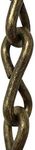 RCH Hardware CH-S50-06-AB Steel Basket Chain 5 Gauge, Antique Brass (1 Foot)