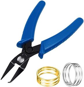 lyfLux Jewelry Pliers and Jump Ring Open/Close Tool, 2 Pieces Jump Ring Opening/Closing Rings Tool with Jump Ring Opening Pliers for Jewelry Beading Repair Making Supplies