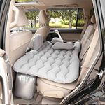 Pivalo A2 Multifunctional Inflatable Car Bed Mattress Universal Car Back Seat for Baby Travel Air Inflation with Two Air Pillows, Car Air Pump and Repair Kit (Grey)