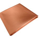 Amerthing Pure Copper Faraday Fabric EMF Protection Fabric Shielding RF & LF Electromagnetic Fields Anti Radiation Gold Color Blocking Fabric 2 Meters (78"x43" inch)