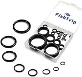 FishTrip Fishing Rod Eyelet Repair Kit 60Pcs Fishing Rod Repair Kit 12 Sizes Fishing Pole Ceramic Guides Rings Replacement Kit