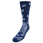 CTM® Men's Asombroso Bandana Socks (1 Pair), Navy