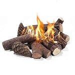 Gas Fireplace Logs Set of 9, Firepl