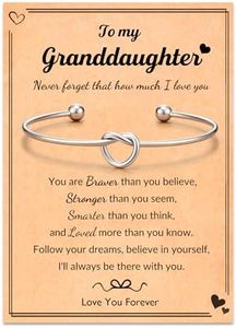 LAVEIR Friend/Sister/Daughter gifts, Love Knot Bracelet Gifts for Friend Sister Daughter, Stainless Steel, no gemstone