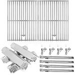 Hisencn 304 Stainless Steel Grill Parts for Home Depot Nexgrill 4 Burner 720-0830H, 720-0830D, 720-0783E Gas Grill Models, Grill Burner, Heat Plate, Cooking Grates Grill Replacement Kit