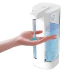 Josnown Automatic Liquid Soap Dispenser, 16.9 oz Wall Mount Touchless Hand Soap Dispenser Electric, 4 Gear Adjustable, Rechargeable Auto Dish Soap Dispenser for Bathroom Kitchen Office