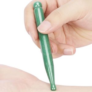 ideayard Jade Gua Sha Pen Scraping Massage Wand Tool Acupuncture Pen Therapy Stick Point Treatment