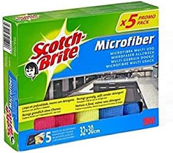 Scotch-Brite Multi-Purpose Microfiber Wipe, 5-Piece