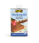 Rustins Worktop Oil - Premium Wood Treatment for Enhanced Durability, Water Resistance, and Natural Finish - Ideal for Kitchen Surfaces 1L