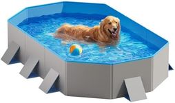 Peteast Foldable Dog Pool with Stur