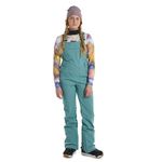 Burton Womens' Avalon 2L Waterproof Stretch Snow Bib Pants (Standard, X-Large, Rock Lichen)