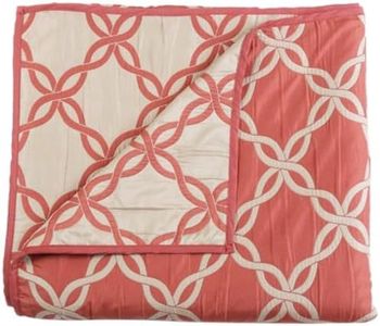 Stylemaster Home Products Renaissance Home Fashion Belmont Reversible Bedspread, Full, Coral