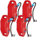 AWEMUFA EVA Boat Fenders 4 Pack, Large Boat Bumpers for Docking Red Boat Buoys Bumpers, Boat Bumpers for Docking Ideal for Pontoon Boat, Fishing Boat, PWC and Jet Ski