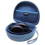 Headphone Case Compatible with Beats Studio Pro/Beats Solo 4 / Beats Studio 3 / Beats Solo 3 / TOZO HA1 and for TOZO HT2 On-Ear Bluetooth Headphones - Blue+Blue